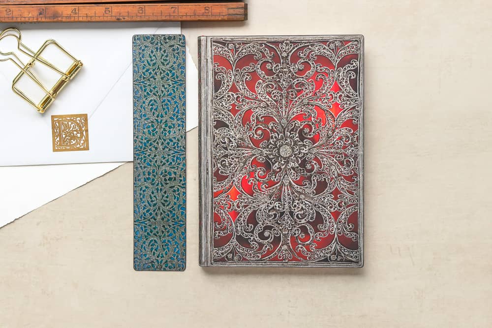 Maya Blue - Silver Filigree Collection - Journals | Paperblanks